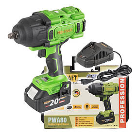 Гайковерт акумуляторний ударний безщітковий Procraft PWA80  (1 акб 20/4А/год + ЗУ)