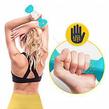 Гантелі вінілові 4FIZJO 2 x 1 кг 4FJ0197 Poland, фото 2