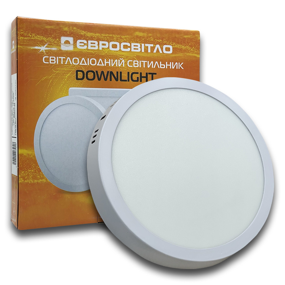 LED світильник накладний Євросвітло 18Вт 4200К коло LED-SR-225-18 000039188