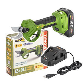 Акумуляторний секатор Procraft ES30Li  (1 Акб 20В 2Аг и ЗУ)