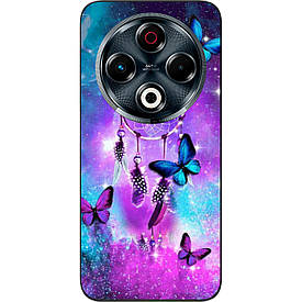 Чохол силіконовий Case для Tecno Spark 30 4G (KL6) з картинкою Метелики й оберег