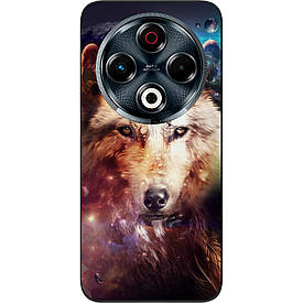Чохол силіконовий Case для Tecno Spark 30 4G (KL6) з картинкою Космічний вовк