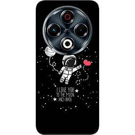 Чохол силіконовий Case для Tecno Spark 30 4G (KL6) з картинкою Любов до місяця