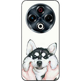 Бампер силіконовий Case для Tecno Spark 30 4G (KL6) з малюнком Хаскі