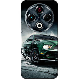 Бампер силіконовий Case для Tecno Spark 30 4G (KL6) з малюнком Мустанг