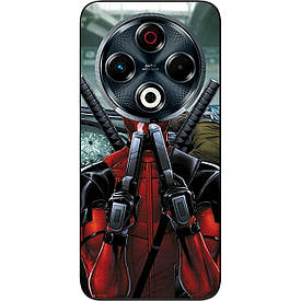 Силіконовий чохол Case для Tecno Spark 30 4G (KL6) з картинкою Дедпул