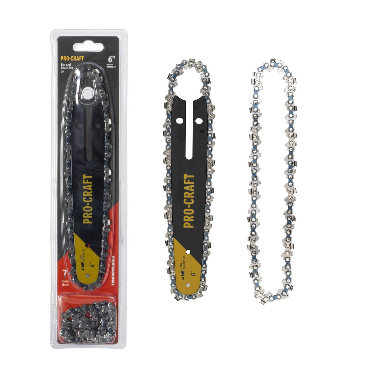 Шина 6 дюймів (15 см) та ланцюг 2 шт Procraft S6 для акумуляторних міні пилок, фото 1
