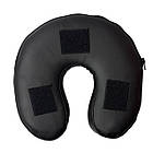 Підголовник знімний на липучці для кушетки та масажного столу, розмір 27*27*7 см колір чорний, фото 2