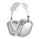 Навушники бездротові накладні Hoco W35 Air Triumph з мікрофоном BT5.3 AUX/TF/45h Silver, фото 3