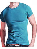 Чоловіча однотонна базова футболка в різних кольорах, фото 6