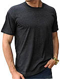 Чоловіча однотонна базова футболка в різних кольорах, фото 4