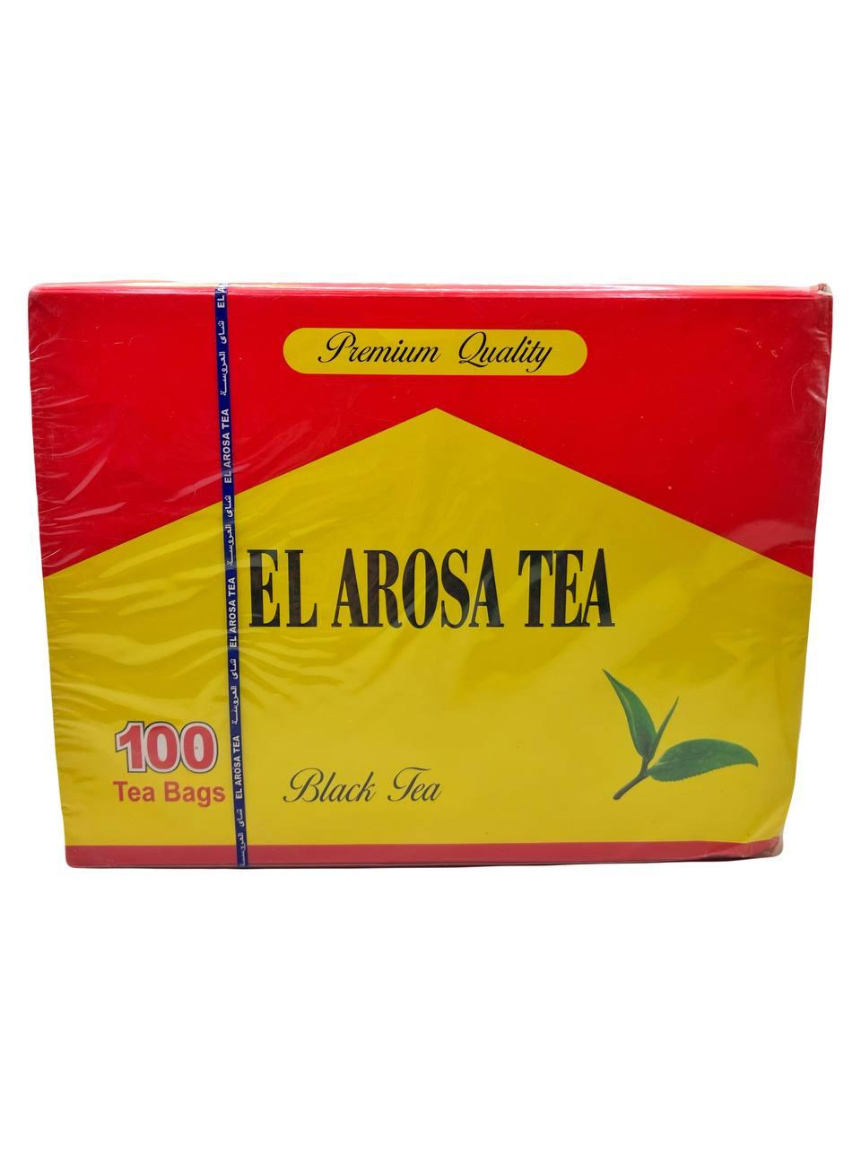 Чай Єгипетський преміум класу El Arosa Tea Оригінал Чорний чай Al Arosa з Єгипту (100 пакетиків), фото 1