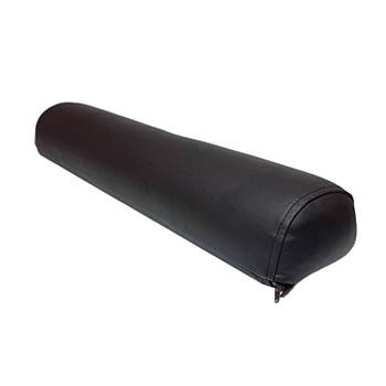 Напіввалик з екошкіри для кушетки та масажного столу, розмір 60*10, колір чорний
