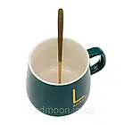 Чашка 400мл на підставці з підігрівом до + 55 °С, Зелена / Подарунок на 8 березня / Подарунок дівчині, фото 3