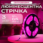 Фітострічка для розсади світлодіодна стрічка для рослин фітолампа повного спектра USB лампа для теплиці 3 м