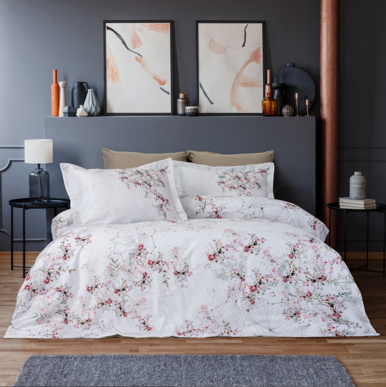 Комплект постільної білизни Prima Casa Digital Satin 200 х 220 см. Marbella