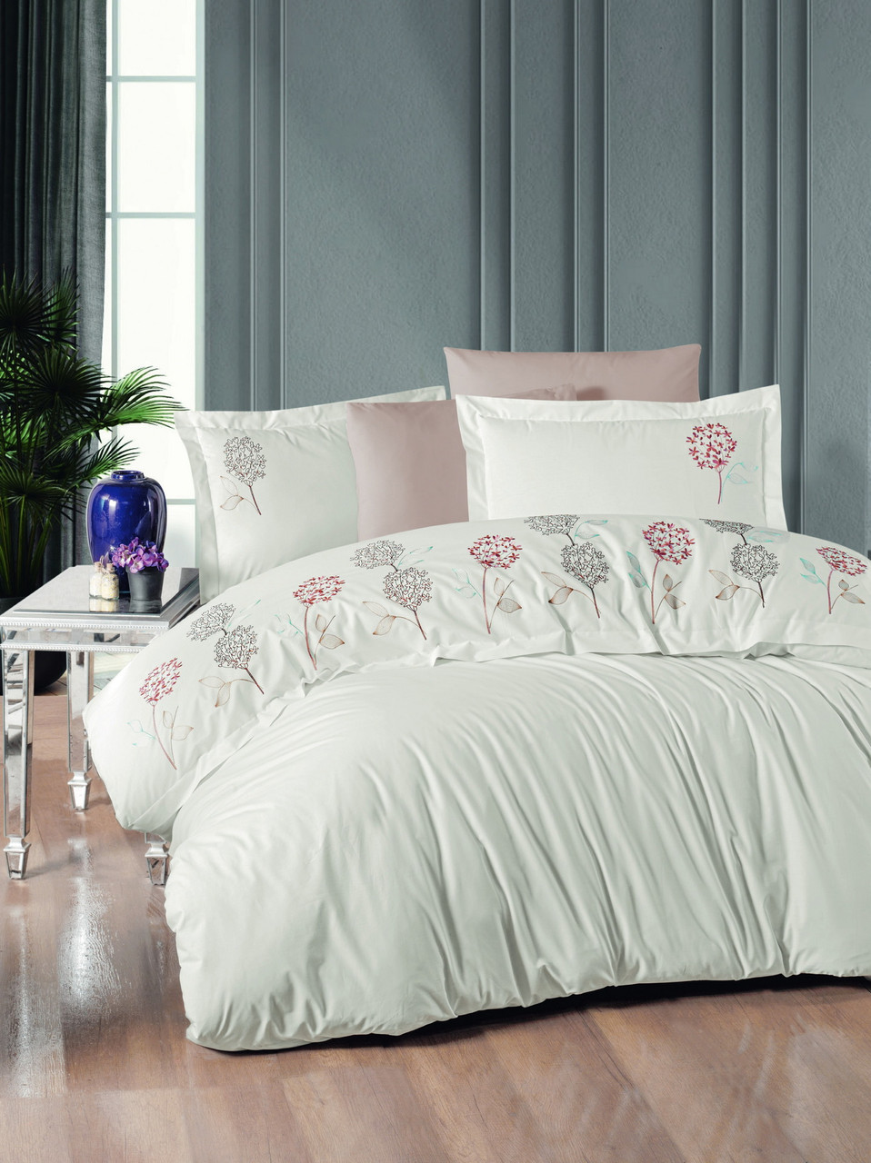Постільна білизна Maribor Elegance Poplin 200 х 220 см Camelia Ekru