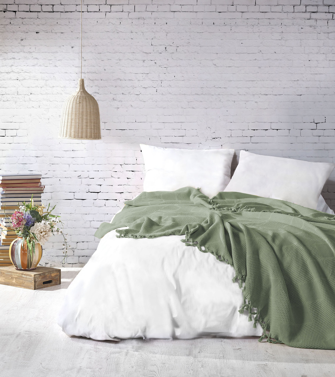 Покривало Saheser Mona 220 х 240 см. Yesil, фото 1