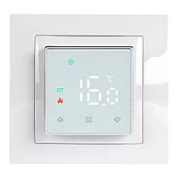 Терморегулятор в рамку Ecoset PWT 005 для теплої підлоги (білий) Schneider Unica New, Legrand Valena