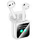 Бездротові Bluetooth навушники AirPods Hoco EW80 блютуз навушники c сенсорним екраном, білі, фото 4