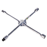 Ключ хрест посилений, 17,19,21,22 мм з перехідником під 1/2". HANS