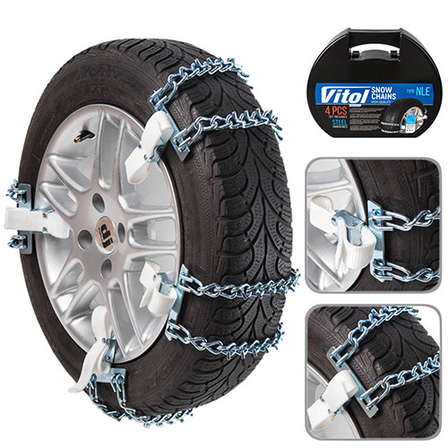 Ланцюги на колеса MODEL 3 розмір NLE-38 (4 шт.) (в пластиковому боксі), фото 1