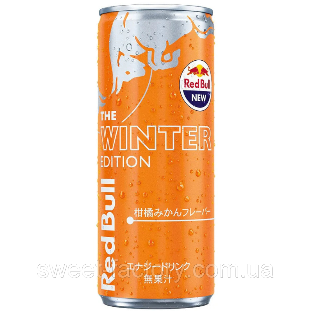 Енергетик Red Bull Winter Edition Mandarin and Orange Japan 250ml, фото 1