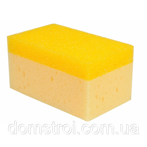 Губка для затирання плитки двошарова VIROK-20V402 (Польща) 165х110х80 мм, фото 1