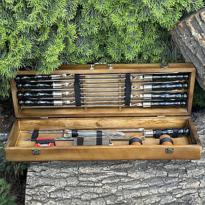 Подарунковий Набір шампурів Козак ручної роботи