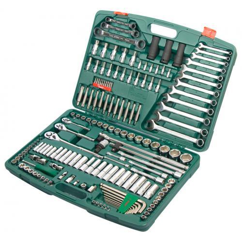 Набор інструмента 163 предмета 1/4", 3/8",1/2" HANS (12 ган.), фото 1