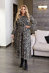 Плаття жіноче довге шифонове 542/1 Розміри 50- 64