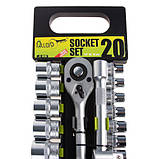 Набір головок 1/2", 20 предмета Alloid. 8-32 мм., фото 6