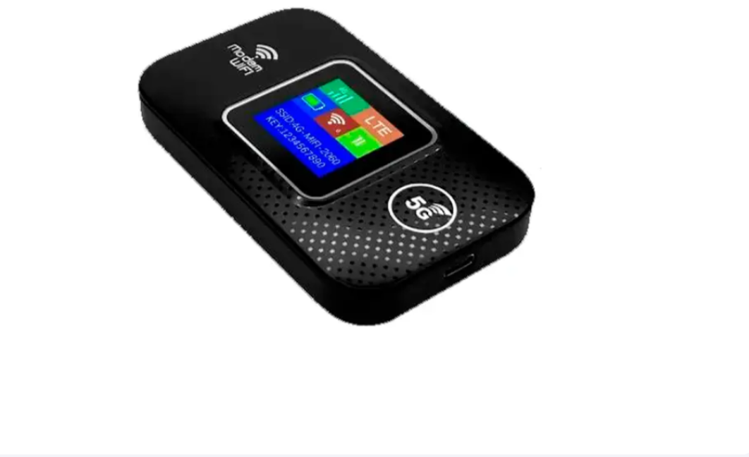 Кишеньковий універсальний 4G модем LTE WiFi MF688 з дисплеєм та вбудованим акб Київстар Vodafone Lifecell, фото 1