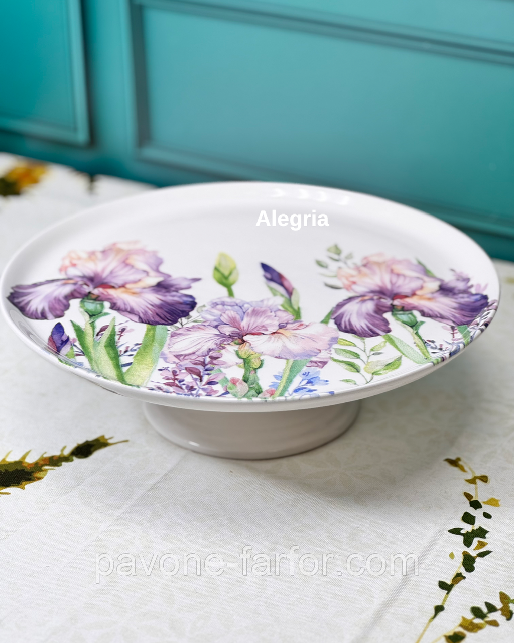 Тортівниця на ніжці Іриси 30 см, фото 1