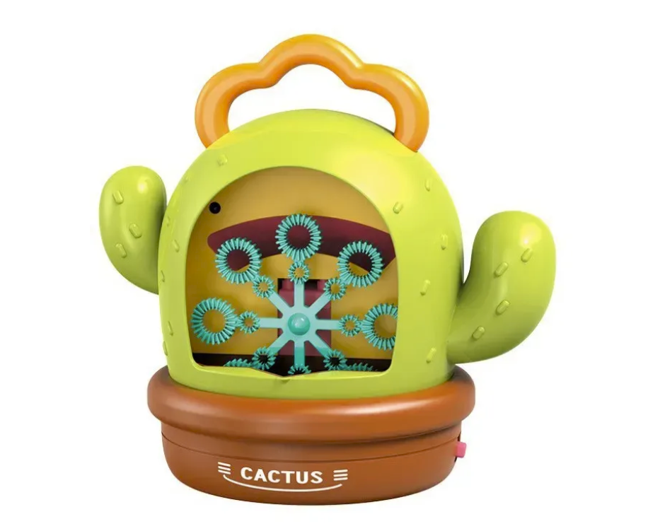 Дитяча установка для мильних бульбашок Кактус KB 1286 зі світловими та звуковими ефектами.