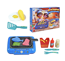Дитячий набір Кулінарні експерименти WToys 41446 аксесуари та продукти світлові-звукові ефекти. Синій