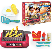 Дитячий набір Кулінарні експерименти WToys 41446 аксесуари та продукти світлові-звукові ефекти. Червоний