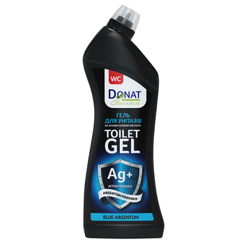 Гель для миття сантехніки 750мл Blue Argentum Сантрі Clean Nature ДОНАТ
