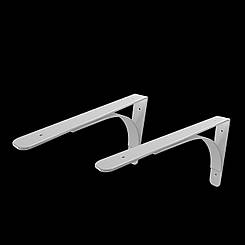 Кронштейн 400х300 2 шт для бетонних мийок та стільниць з рукомийниками, раковинами, мийками KML-07 білий