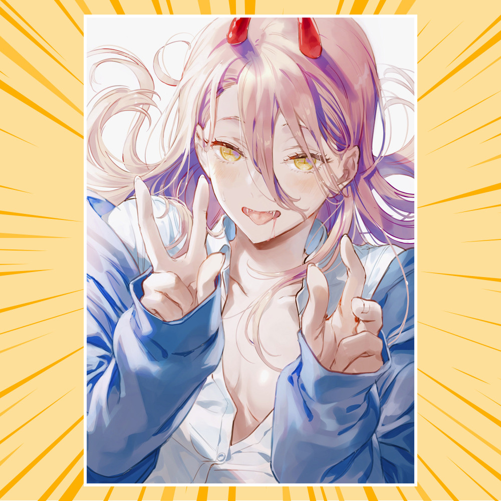 Плакат А3 Аніме Chainsaw man Людина-Бензопила 008