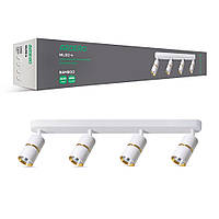 Накладний поворотний світильник Ardero ML312-4 BAMBOO під лампу біле золото