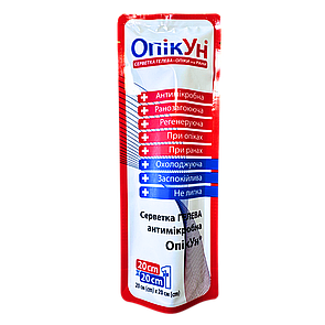 Протиопікова гелева серветка 20 × 20 см