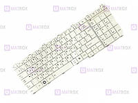 Оригінальна клавіатура для ноутбука Toshiba Satellite C670, Satellite C670D, Satellite L650 series, white, ru