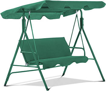 Гойдалка садова JUST GARDEN RELAX тримісна Зелена