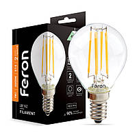 Світлодіодна лампа Feron Filament LB-162 7 Вт E14 4000 K