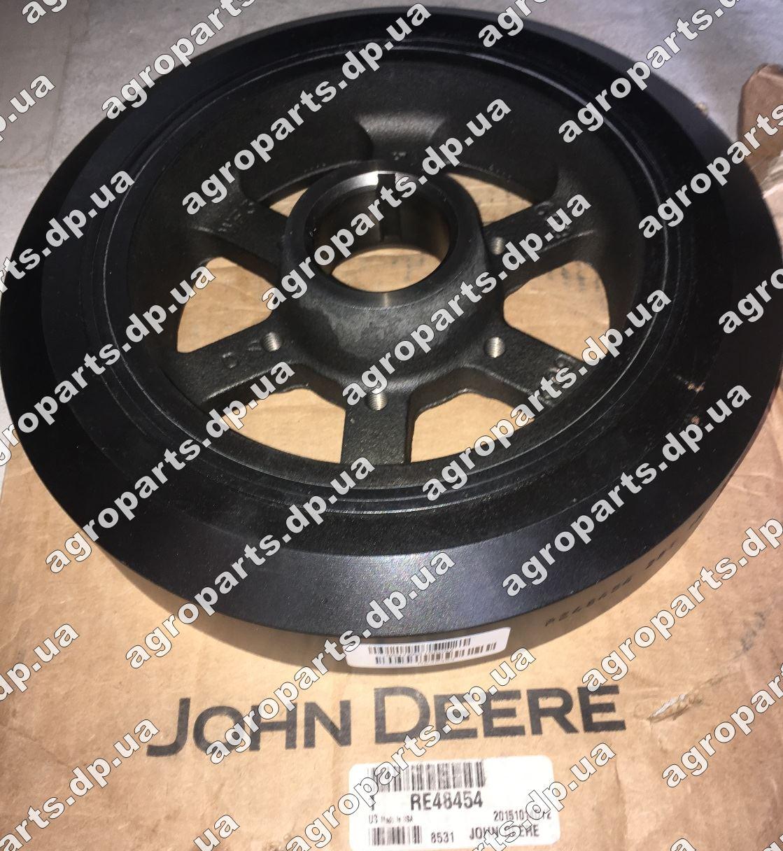 Демпфер RE48454 колінвала John Deere запчасти Damper re48454