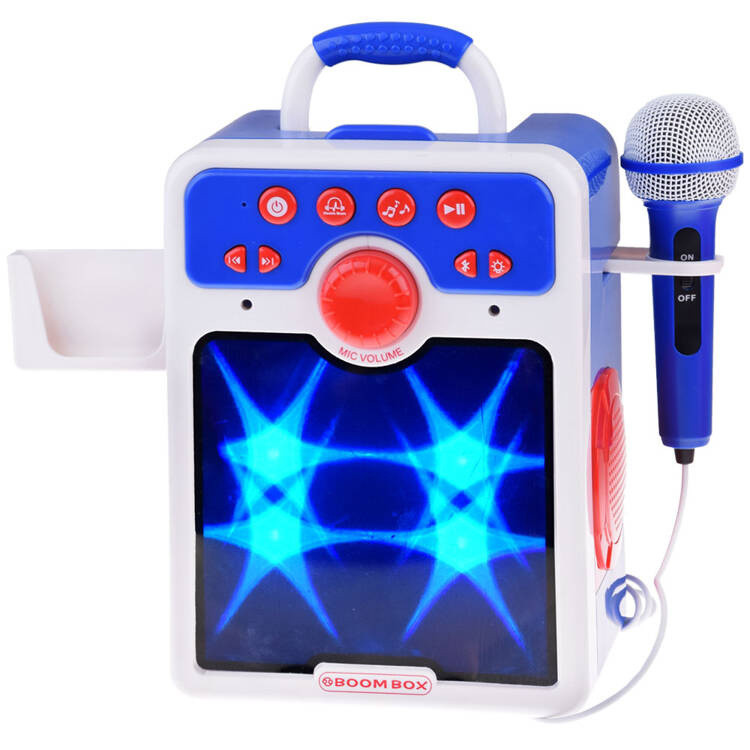 Дитяча музична колонка з мікрофоном Blue Boombox IN0167