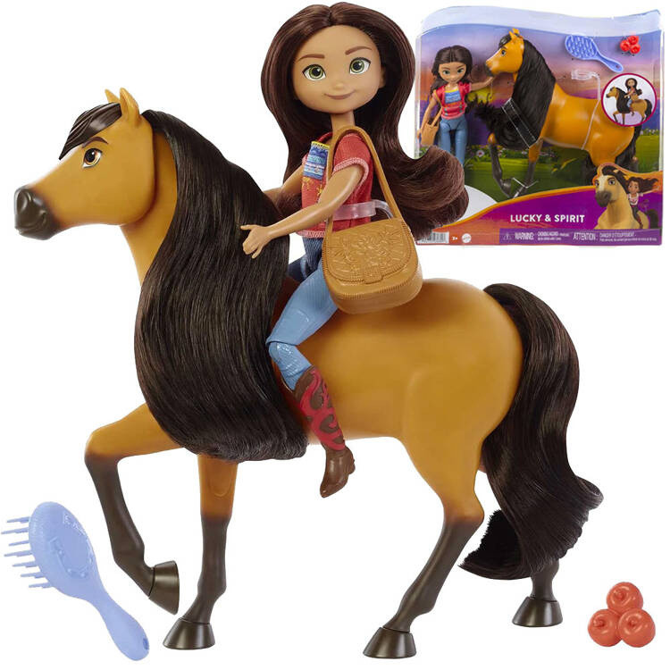 Лялька Mattel + кінь Мустанг Дух свободи Лялька Дух на коні ZA4924