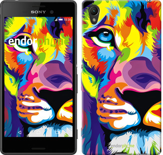 Чохол на Sony Xperia Z3+ Dual E6533 Різнобарвний лев "2713u-165"