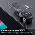 Автомобільний зарядний пристрій Promate DriveGear-R2 USB-C/USB-А порти, USB-C/Lightning конектори Black (drivegear-r2), фото 6